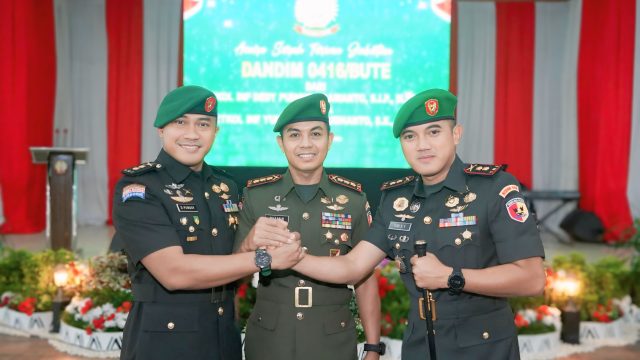Korem 042/Garuda Putih Gelar Sertijab Dandim 0416/Bute, Danrem Tekankan Penguatan Kemanunggalan TNI dan Rakyat