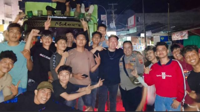 Kapolsek Muara Tembesi Bergerak Cepat Redam Keributan Pawai Takbir di Batanghari