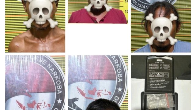 Tak Berkutik! 5 Terduga Pelaku Narkoba Diciduk, Sabu 2,59 Gram Jadi Bukti