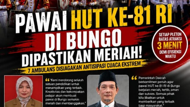 Pawai HUT ke-81 RI di Bungo Dipastikan Lebih Meriah, Kadis Pendidikan dan Sekda Kompak Dorong Kreativitas Pelajar