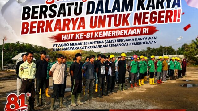 Semarak HUT ke-81 RI, PT AMS Bersama Warga Sekitar Kobarkan Gelora Kemerdekaan di Sungai Buluh