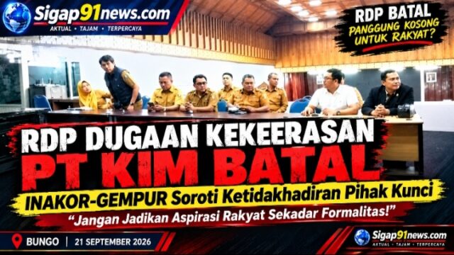 RDP Dugaan Kekerasan PT KIM Batal, INAKOR-GEMPUR: Jangan Jadikan Aspirasi Rakyat Sekadar Formalitas